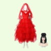 Beetlejuice Lydia Costume - Red Wedding Dress